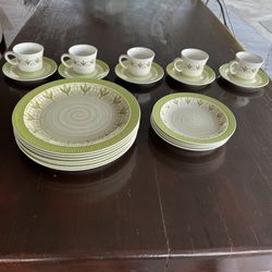 Mayan Iron Stone Dish Set