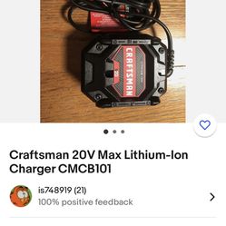 Craftsman 20v Battery And Charger 