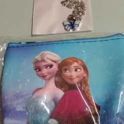 Frozen Princess's Coin Purse With Butterfly 🦋 Necklace