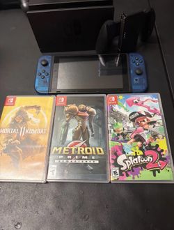 Switch console bundle with games