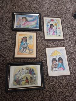 Ted DeGrazia Vintage Southwest Art Prints 5 piece lot