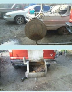 Tailgate bbq pit