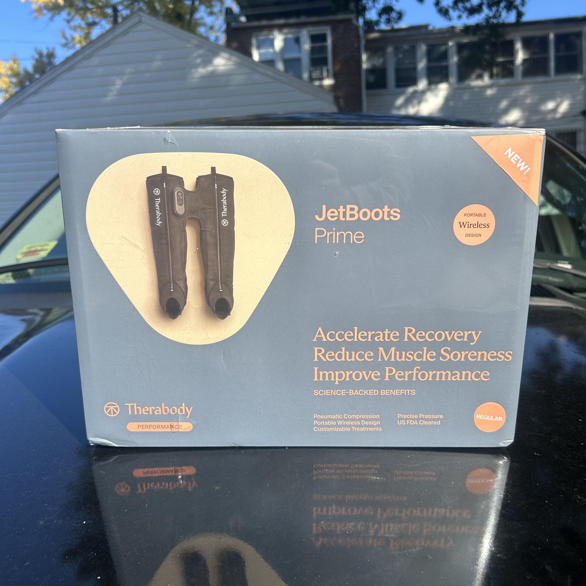 Therabody Jetboots Prime Recovery Boots NEW SEALED Size Regular