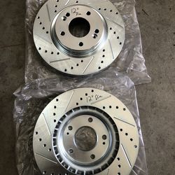 Kia Hyundai 12” Brake Rotors With New Brake Pads