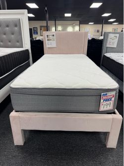Twin Bedframe & Mattress. 🚚WE DELIVER🚚