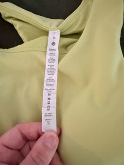 Lululemon lime green sports bra Size 14