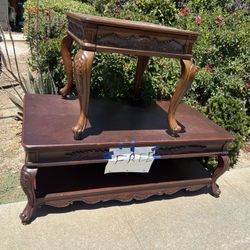 Free Coffee Table With Matching End Table 