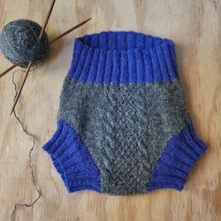 Wool Baby Knitted Bloomers Diaper Cover Soaker 6-12m