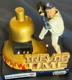 Trevor Hoffman “Trevor Time” Padres Bell Clock Figurine