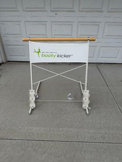 Booty Kicker Sturdy Portable Barre with Dumbbell Racks