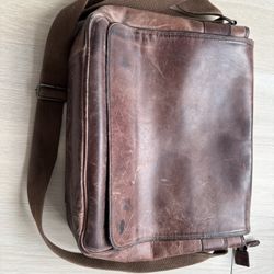 Two Leather Messenger Bags