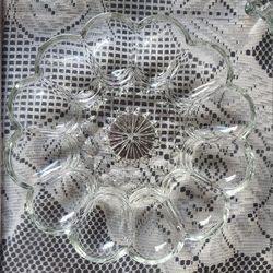 Plato Mediano Para Huevos  De Cristal  $25
