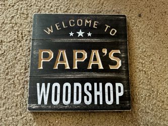 wooden papa /grandpa sign 