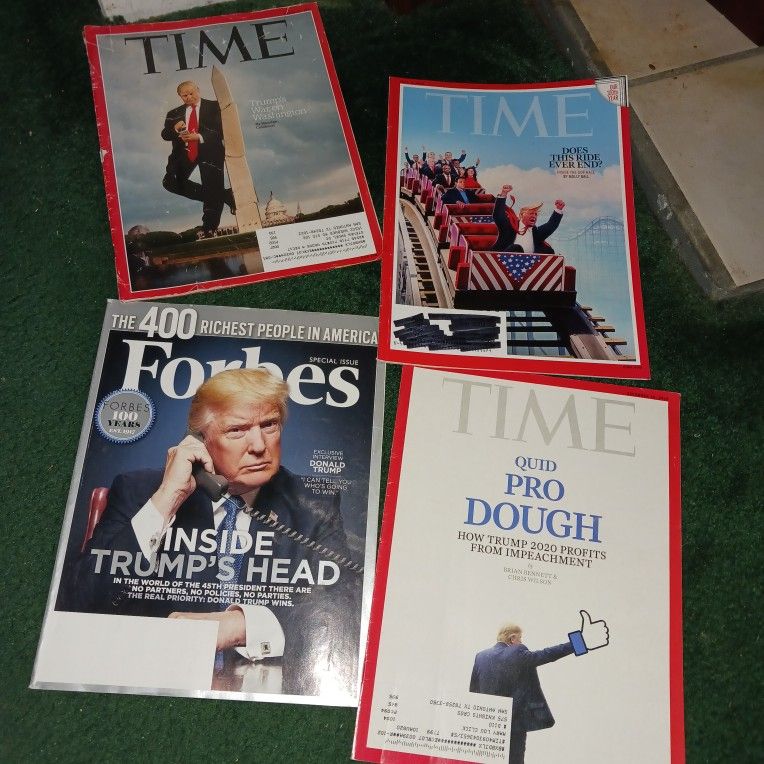 Donald Trump Magazines (4) - 3 Time 1 Forbes