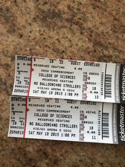 SDSU graduation tickets