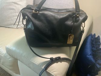 Coach Madison large smile satchel leather bag