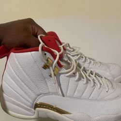 Air Jordan 12s Retro White/Red ‘FIBA’