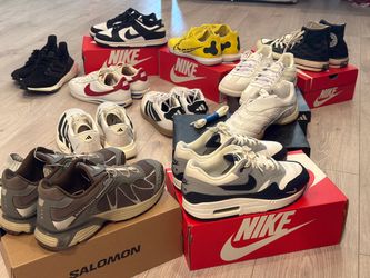Nike, Adidas, Salomon, Kith Converse - (Mens Sz. 8 // Women’s 9.5) the shoe closet must go!