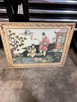 Vintage Beaumont Textured Painting – Thailand 
