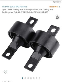 Lower Trailing Arm Bushing Pair Set For Civic