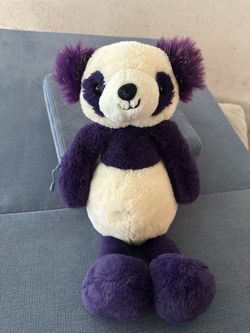 Cute vintage panda bear plushie purple $15 obo