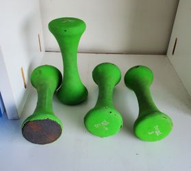 Home gym weights , dumbbells 4 x 3lbs