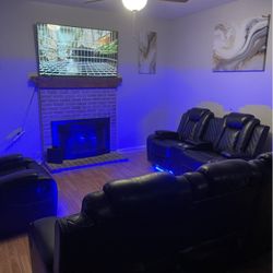BRAND NEW ⚡ POWER Reclining Couch Sofa Recliner Theater Chair Seat Set 🛋️