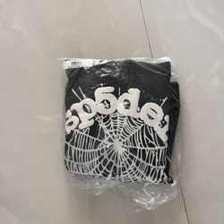 SP5DER HOODIE BLACK/white