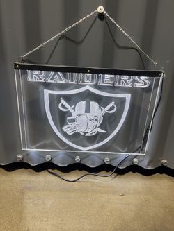 Las Vegas raiders, score LED light up sign jersey bobble head 12”x8”