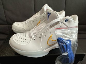 Nike Kobe 4 Draft Day Pack White Glacier Blue (GS) - Sz 7Y