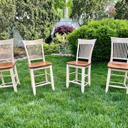 Set of Four Birch 24” Counter / Bar Stools