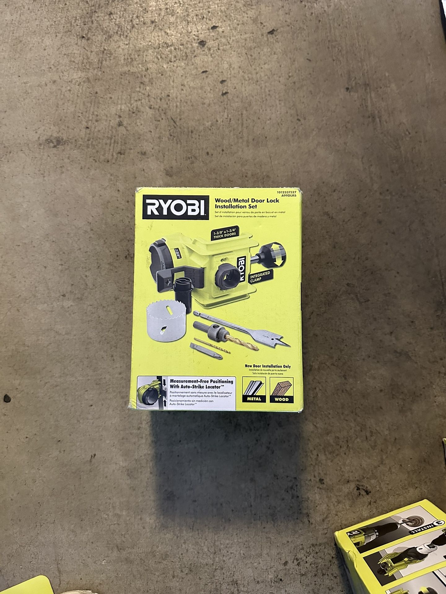 RYOBI Wood/Metal Door Lock Installation Kit