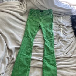 Green Stack Jeans