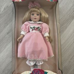 Genuine Porcelain Doll- Victorian Rose Collection