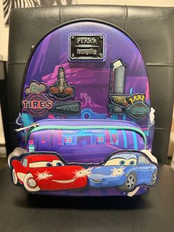 Loungefly Pixar Cars Mini Backpack lights up/glows