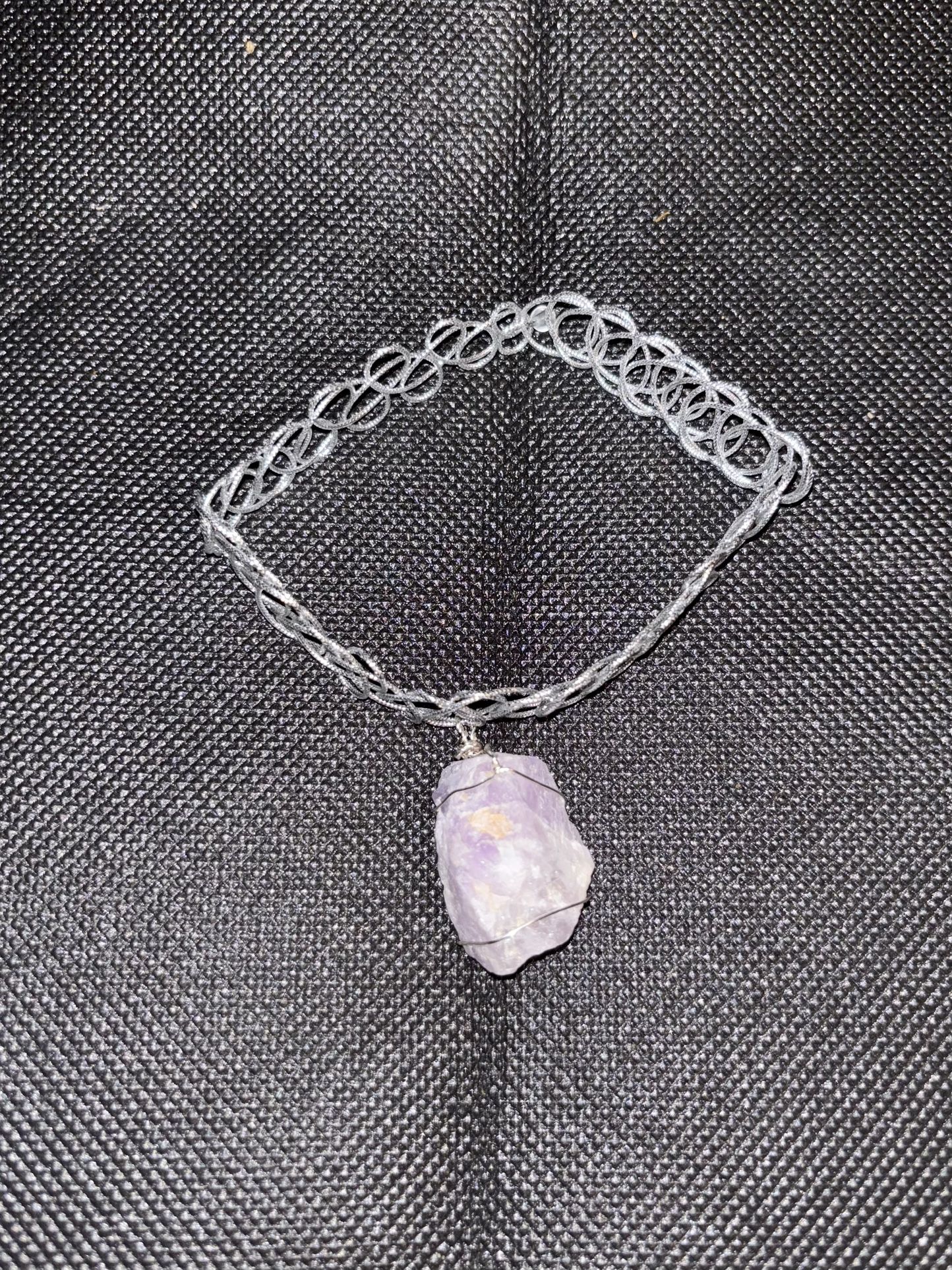 Wire Wrapped Natural Crystal Chokers