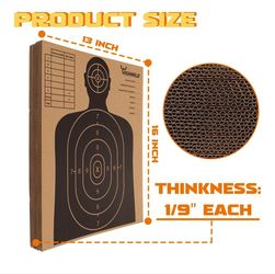 Highwild Cardboard Shooting Targets 13x16 Inch