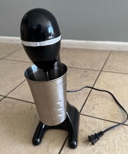Hamilton Beach Drink Master Milk Shake Maker Mixer Chrome Model 730C