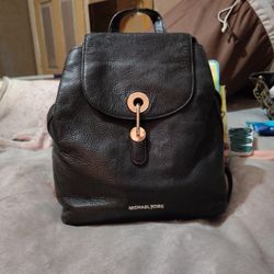 Michael Khors Leather Backpack 