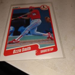 1990 Fleer Ozzie Smith Hall Of Famer