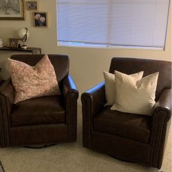 Faux, Leather Chairs