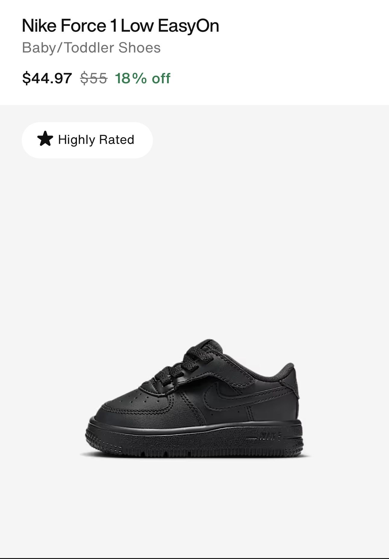 Nike Force 1 Low Baby/toddler Shoes