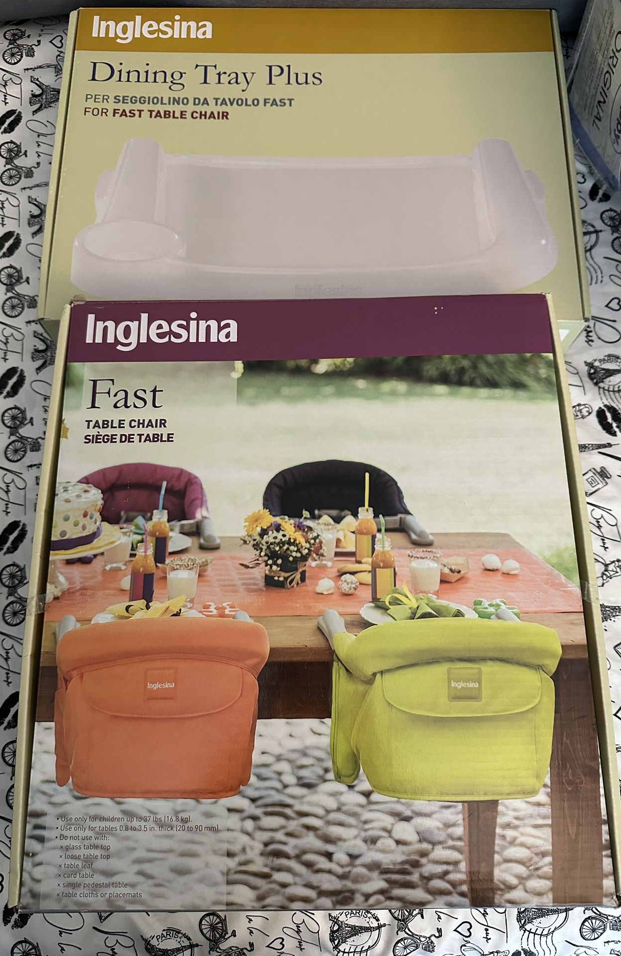 Table Chair With Dining Tray