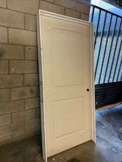 White 2-Panel Interior Door with Frame 36x80 new