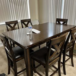 6 Seater Wooden Dining Table With Chairs