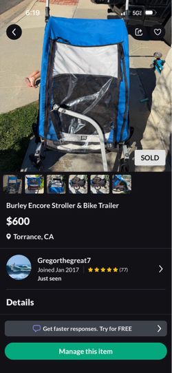 Burley Encore Stroller & Bike Trailer