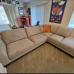 *Free Delivery* Gray Living Spaces Sectional Couch Sofa