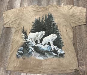 Arctic Wolves Neal Anderson Adult Extra Large Short Sleeve 2000 Vintage Tie Dye