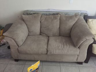 Microfiber sofa need gone asap moving to Puerto Rico will take 120 for both OBO