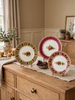 Royal Albert Old Country Roses Seasons of Colour Plates – Set of 3 (8.25")
